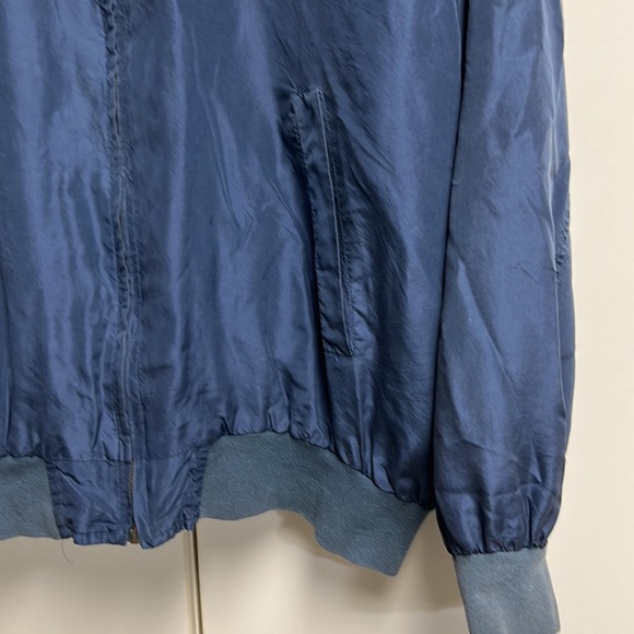 Uomo Men’s Silk Jacket with Pockets size L Blue - Picture 2 of 4